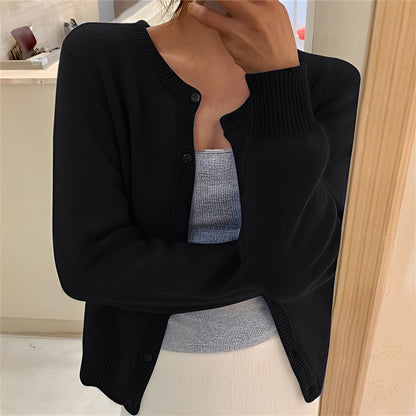 Jaqueline - Cardigan tricotat elegant și simplu pentru femei