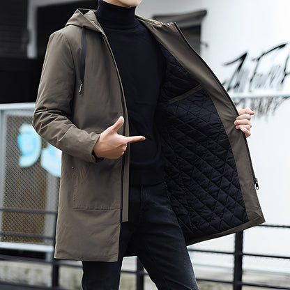 Lucas - Geacă groasă, rezistentă la apă, cu glugă pentru bărbați