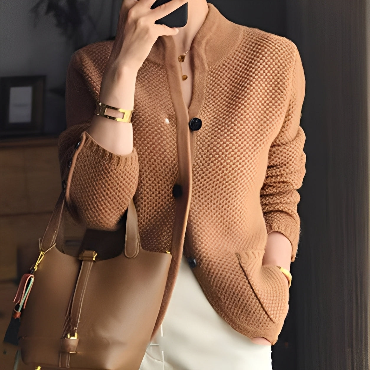 Madlyn - Pulover elegant din lână pentru femei