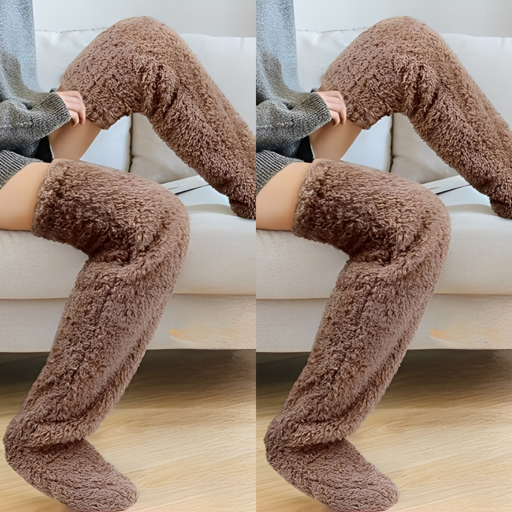 Camellia - Șosete călduroase de iarnă, lungi până la genunchi, pentru femei