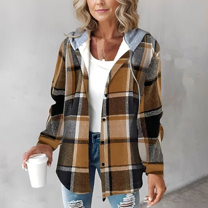 Martina - Jachetă lejeră de lână cu glugă pentru femei