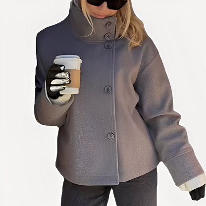 Carolyn - Jachetă elegantă de damă, cu un singur rând de nasturi, din lână