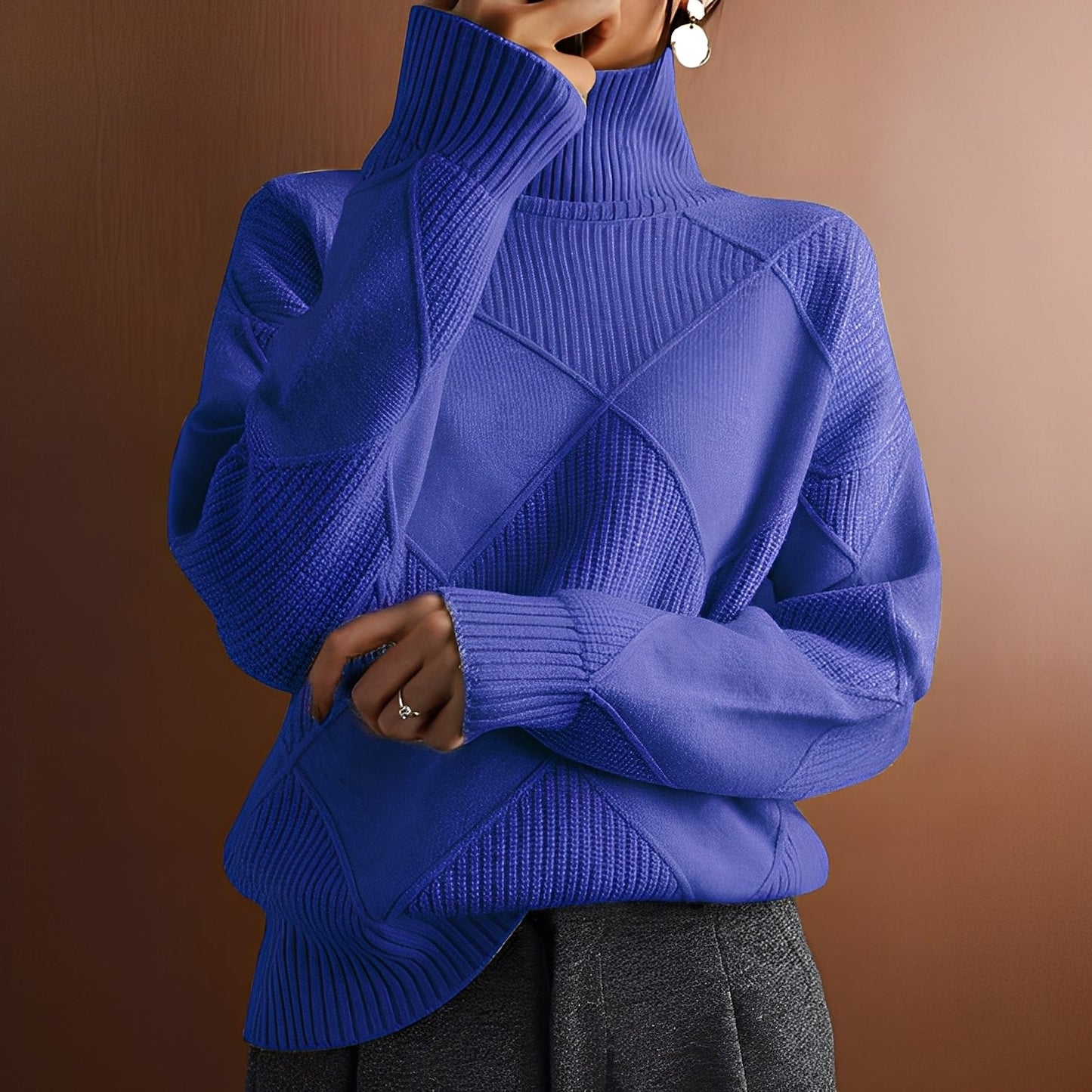 Morgan - Pulover elegant cu guler rulat din cașmir pentru femei