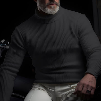 Jaron - Pulover bărbătesc confortabil cu guler înalt