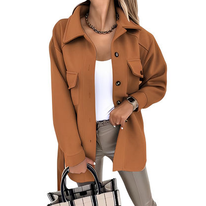 Bethanie - Blazer ușor pentru femei cu guler și nasturi