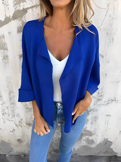 Angelle - Blazer elegant și confortabil din piele întoarsă pentru femei