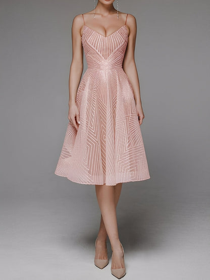 Anabelle - Rochie elegantă, fără mâneci, cu bretele pentru femei