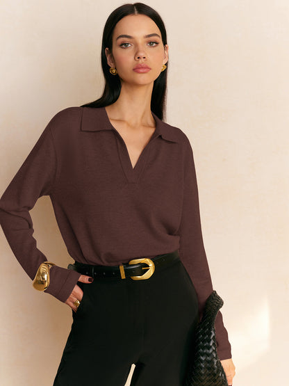 Fiona – Pulover cu guler relaxat