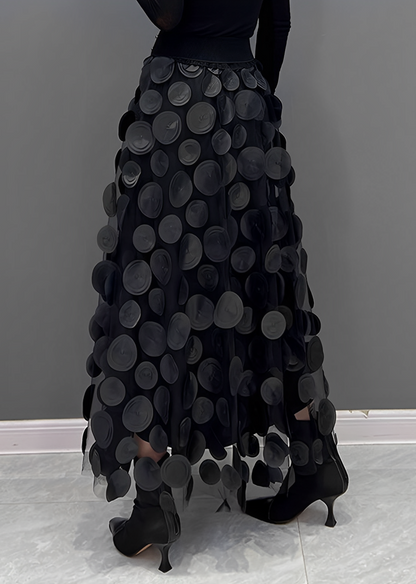 Peaches – Fustă midi cu buline în stil retro