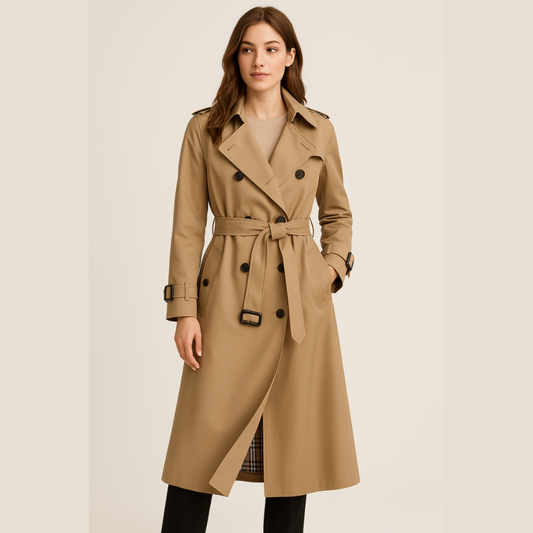 Chloé – Manta Trenci Femeie Dublu Buton