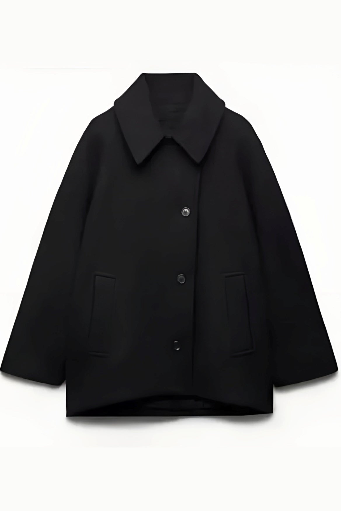 Elena – Palton Oversize din Amestec Lână Dublu Breasted