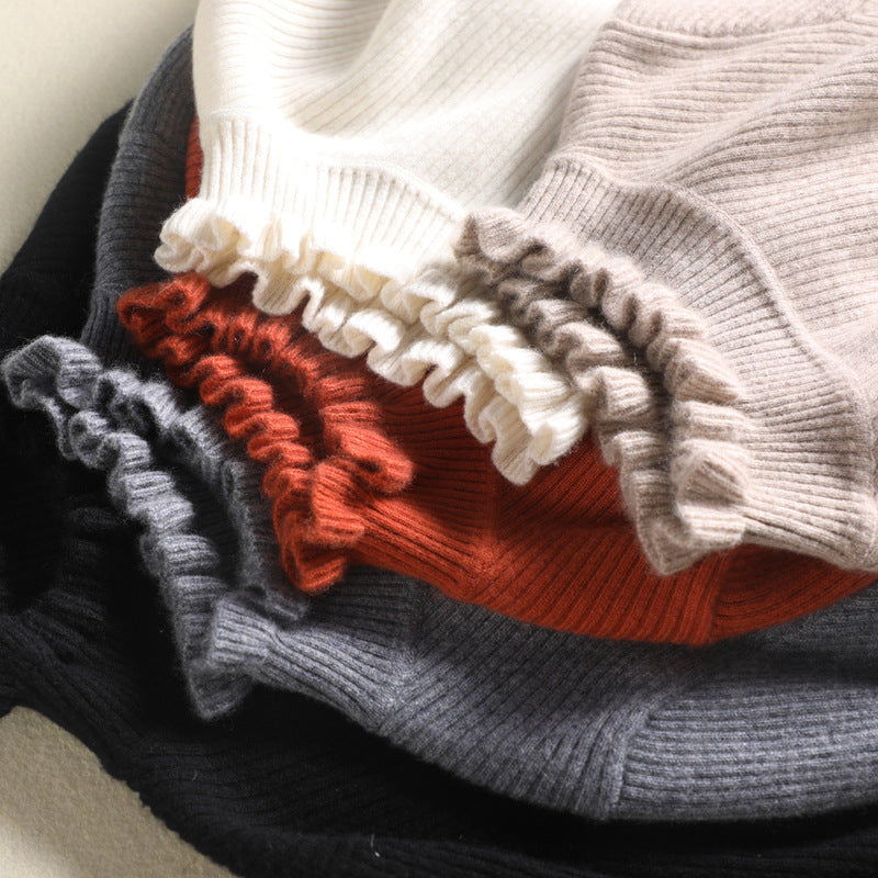 Alva – Pulover cu guler înalt din cașmir moale