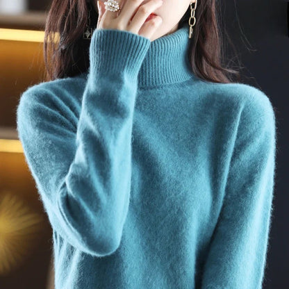 Letizia – Pulover cu Guler Înalt Elegant