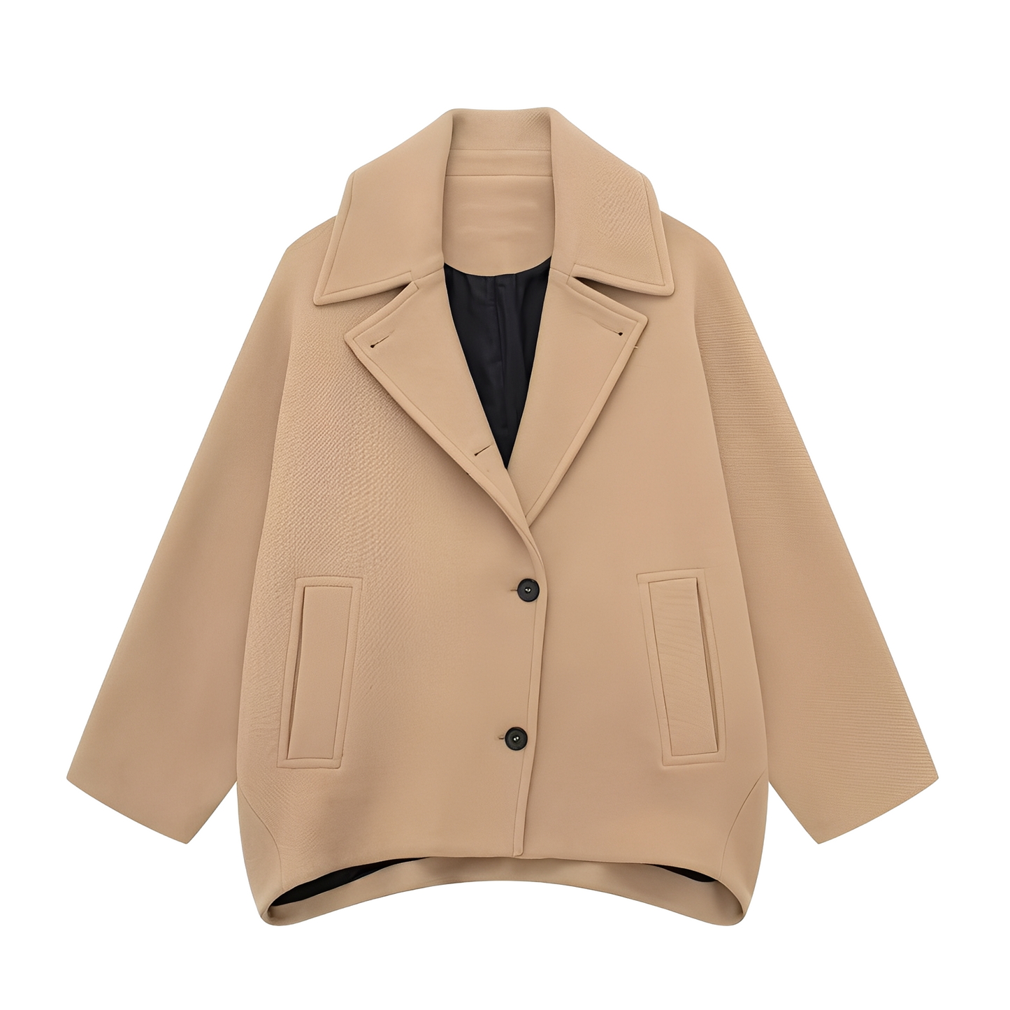 Rosalee - Luxusní krátký vlněný dámský kabát