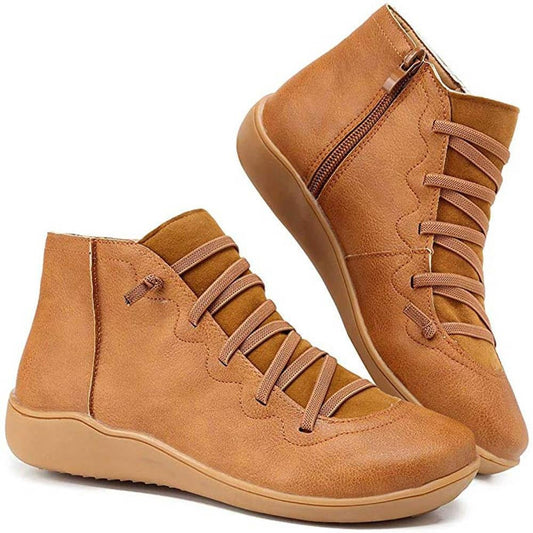 Afra – Cizme Vintage cu Șiret