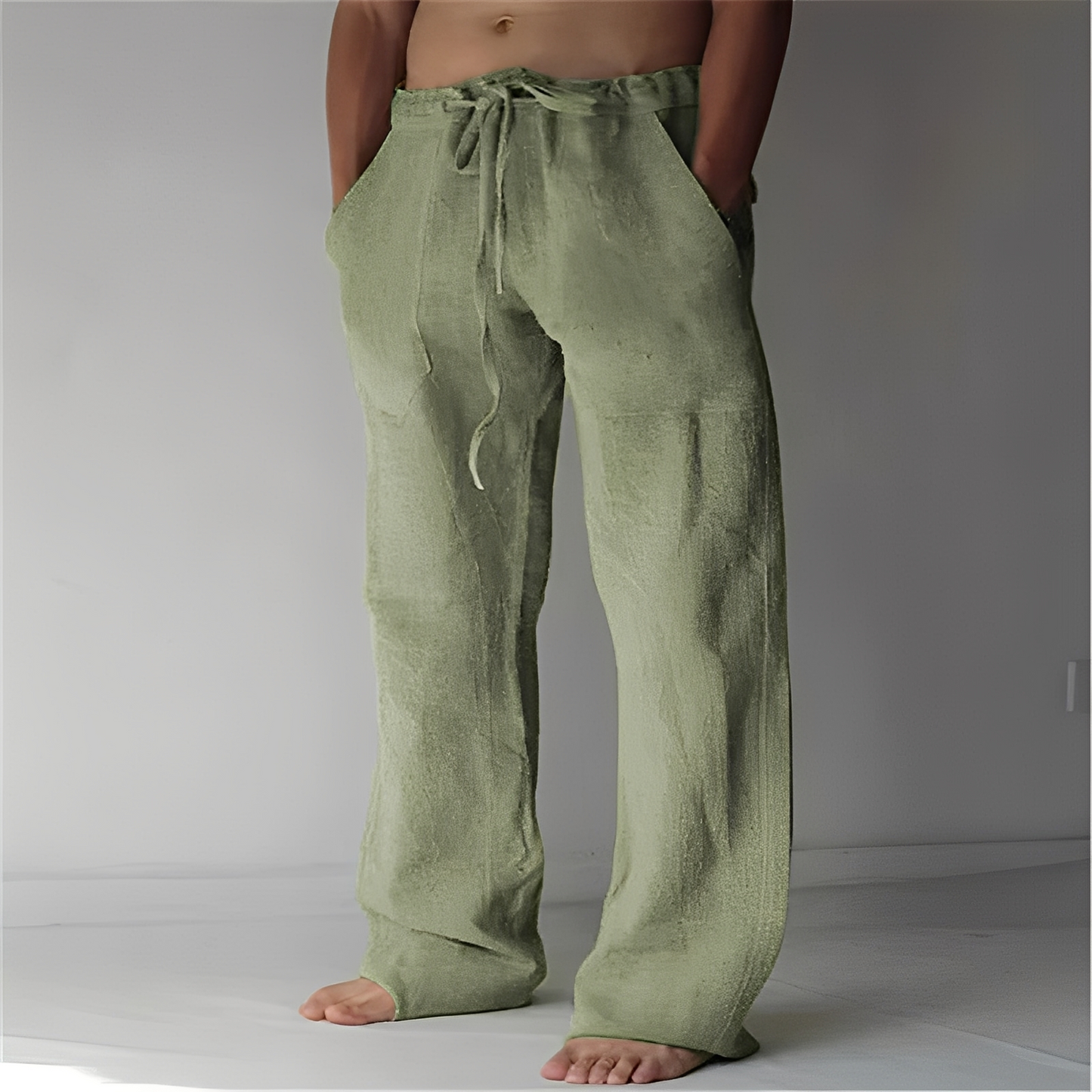 Arthur – Pantalon Baggy din In pentru Bărbați