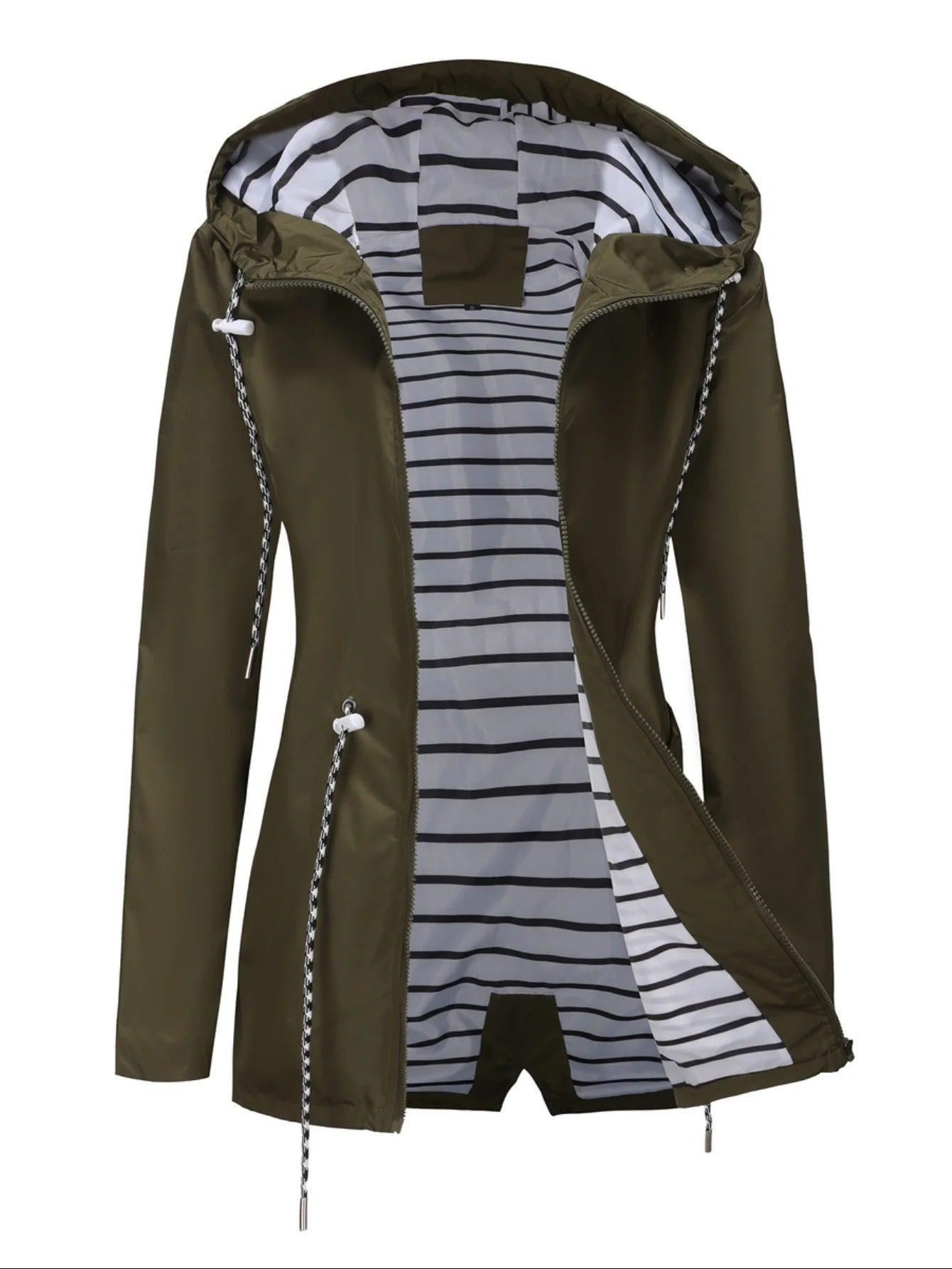 Nathalie – Haină Lungă Impermeabilă