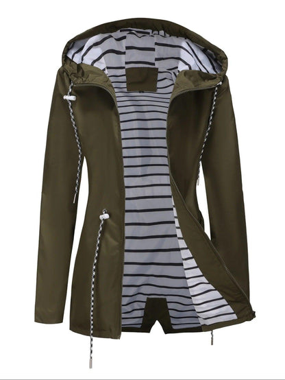 Nathalie – Haină Lungă Impermeabilă