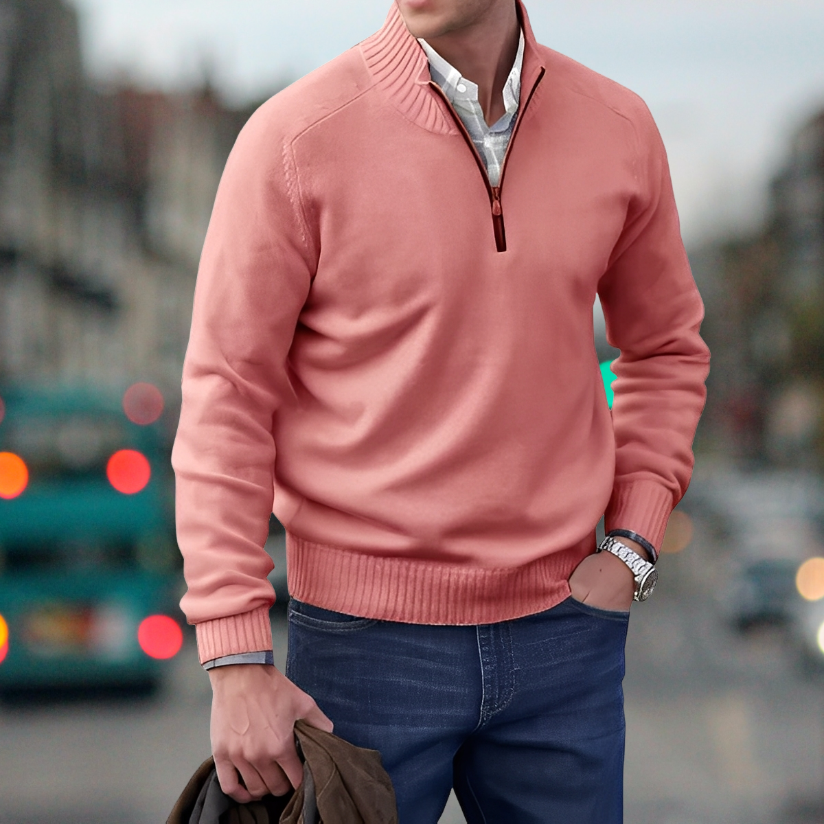 Adrian – Pulover cu fermoar