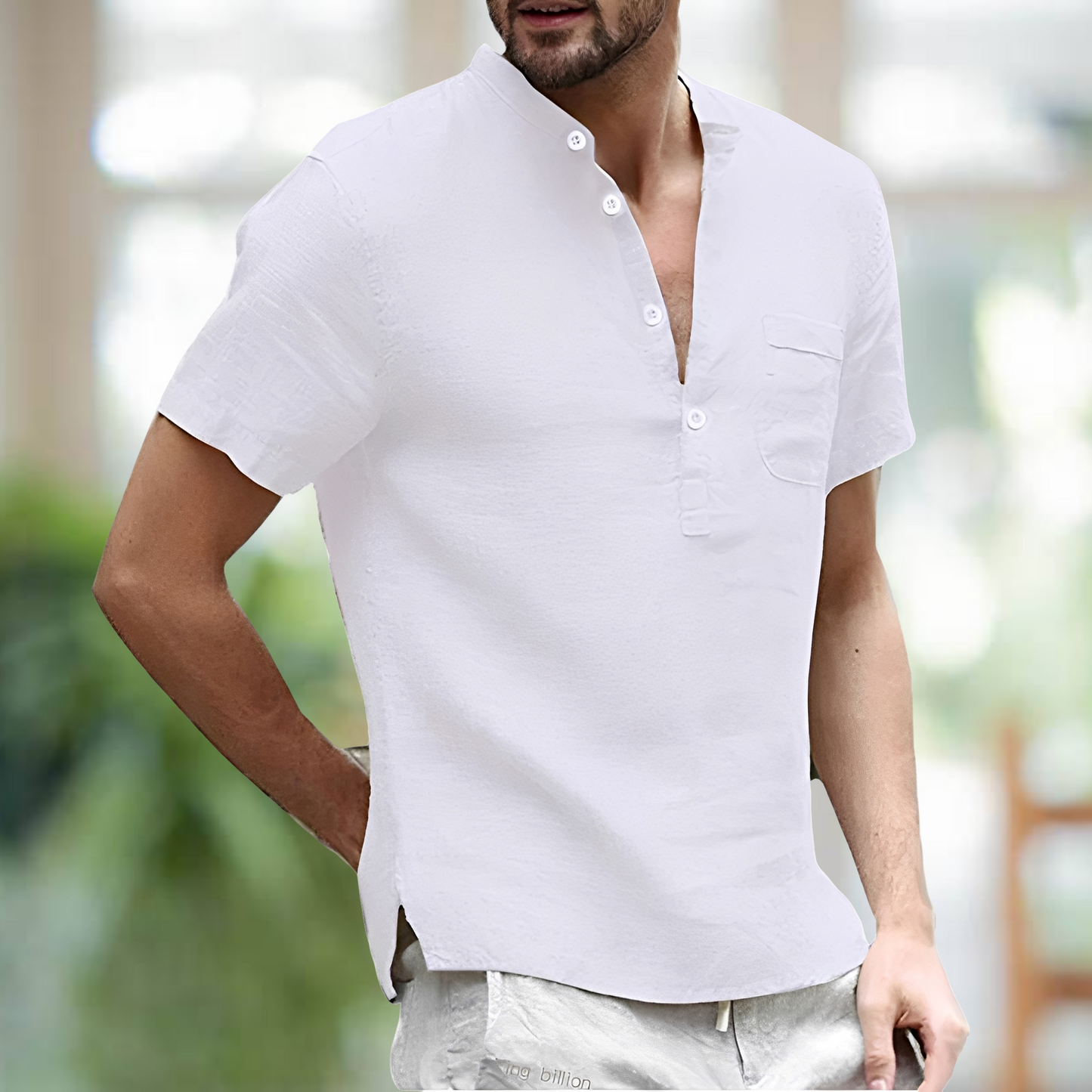 Korbin – Cămașă ușoară din in pentru bărbați