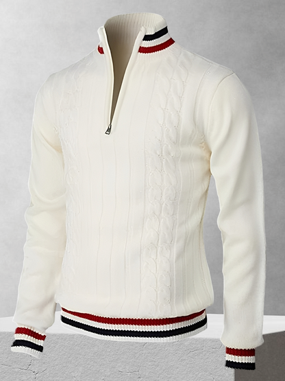 Ralph Polo – Pulover cu fermoar în stil italian