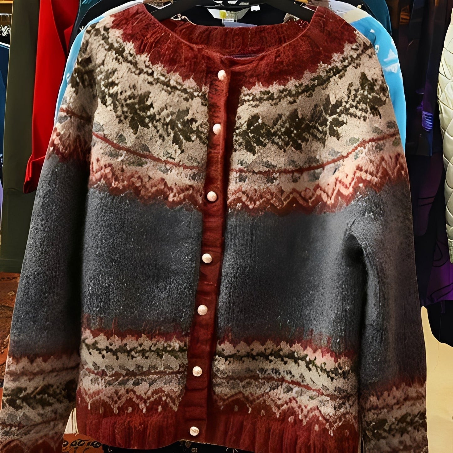 Nicola - Cardigan etnic rafinat pentru femei