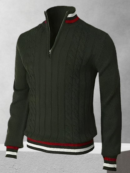 Ralph Polo – Pulover cu fermoar în stil italian