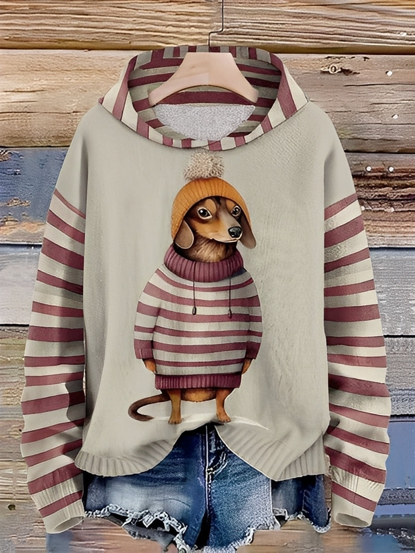 Geffrey - Hanorac confortabil cu imprimeu pentru bărbați