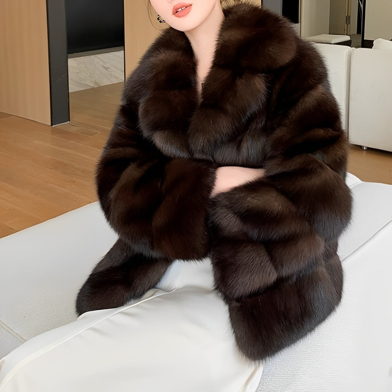 Deena – Haină de blană elegantă